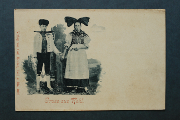 Postcard PC Kehl 1899 Costume